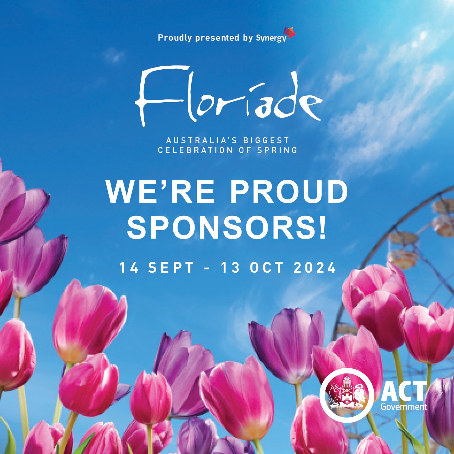 Floriade 2024 will see Canberra come to life with beauty, colour, and vibrancy, and Underground Spirits is proud to be a part of Canberra’s premier event as a supporting partner.