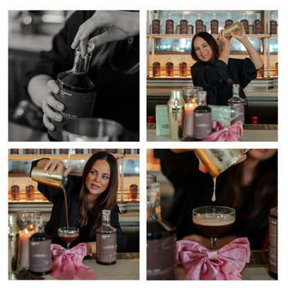 Enhance your salon’s ambiance by offering the Natalie Anne Caramel Espresso Martini. Watch as stylists effortlessly prepare this exquisite cocktail, turning every appointment into a special occasion