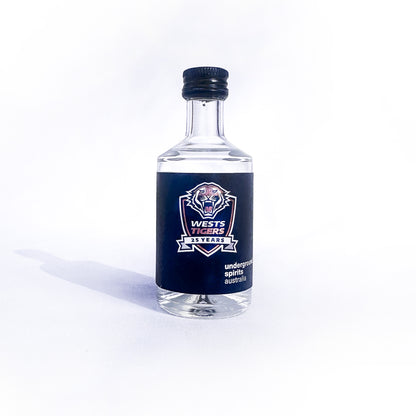 Wests Tigers 25th Anniversary Gin Mini 50ml